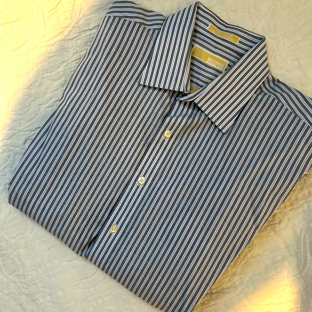 Michael Michael Kors Long Sleeve Dress Shirt 👔 Size 17 34/35 XLarge $29